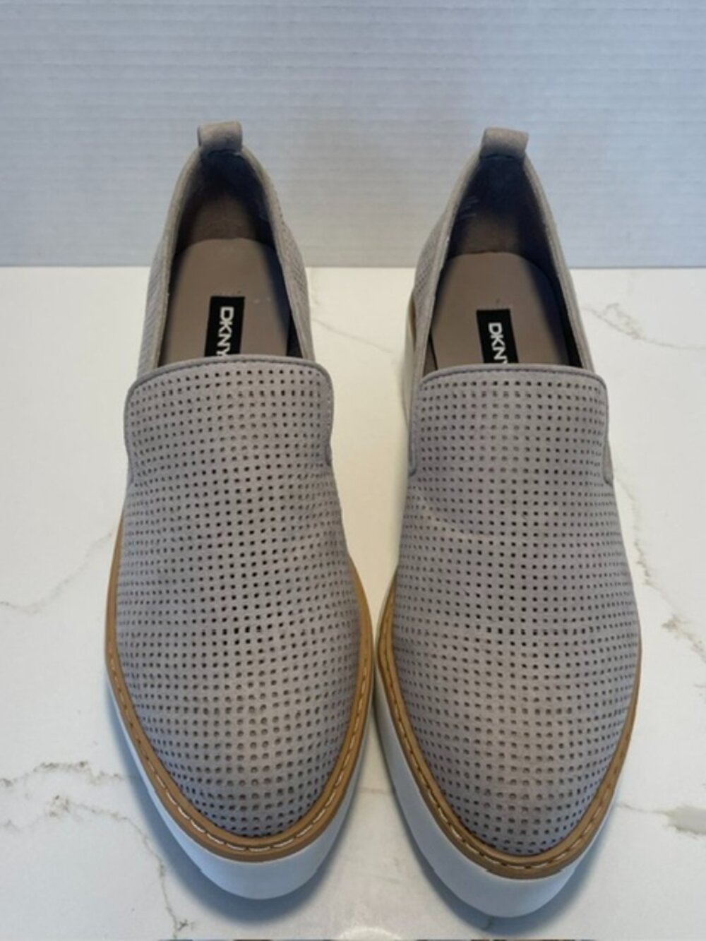 DKNY  Bari Perforated slip-on sneaker. Size 7.5M